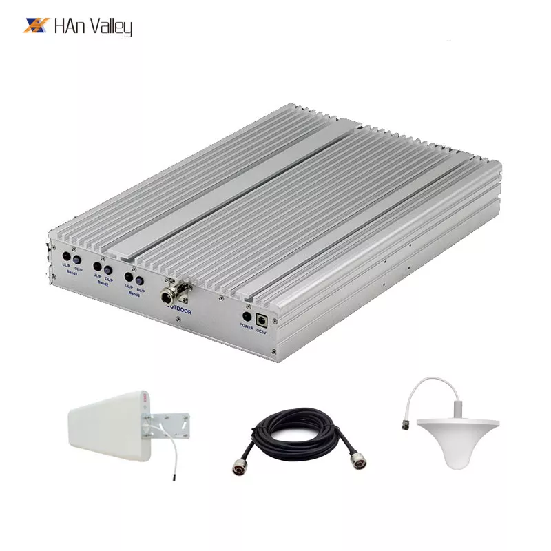 27DB 삼대 핸드폰 신호 증폭기 강화 수신 증폭기 800MHZ / 900MHZ / 2100MHZ